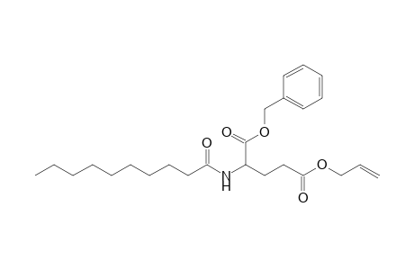 2-Decanoylamino-pentanedioic acid 5-allyl ester 1-benzyl ester