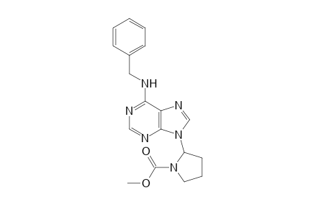 N-Benzyl-9-[1-(methoxycarbonyl)-2-pyrrolidinyl]adenine