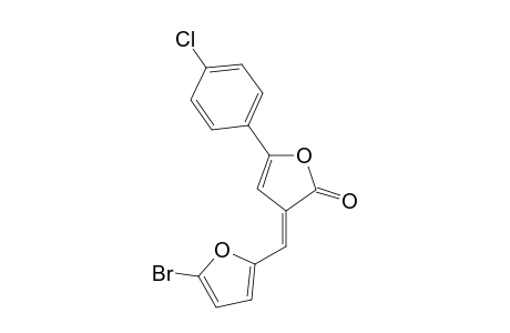 2(3H)-Furanone, 3-[(E)-(5-bromo-2-furanyl)methylidene]-5-(4-chlorophenyl)-