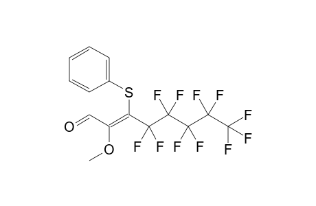 (E)-3-(Undecifluoropentyl)-2-methoxy-3-phenylthiopropenal