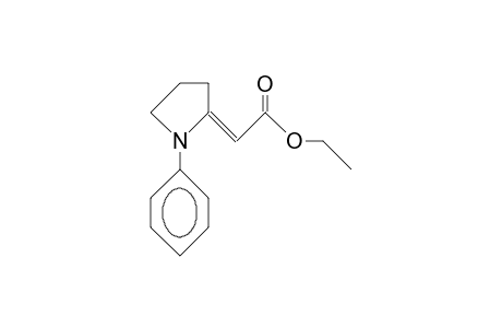 (E)-(1-Phenyl-2-pyrrolidinylidene)-acetic acid, ethyl ester