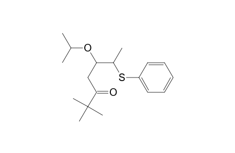 2,2-Dimethyl-6-(phenylthio)-5-propan-2-yloxy-3-heptanone