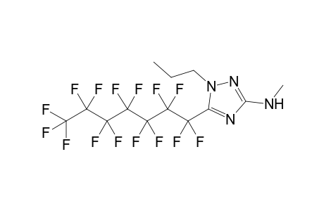 Methyl-[5-(1,1,2,2,3,3,4,4,5,5,6,6,7,7,7-pentadecafluoroheptyl)-1-propyl-1,2,4-triazol-3-yl]amine