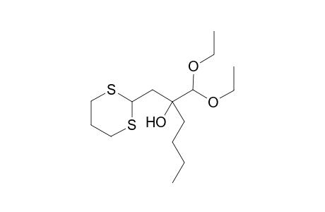 2-(1,3-Dithian-2-ylmethyl)-1,1-diethoxyhexan-2-ol