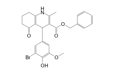 3-quinolinecarboxylic acid, 4-(3-bromo-4-hydroxy-5-methoxyphenyl)-1,4,5,6,7,8-hexahydro-2-methyl-5-oxo-, phenylmethyl ester