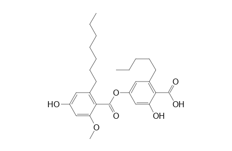 4-(6'-heptyl-4'-hydroxy-2'-methoxybenzoyloxy)-2-hydroxy-6-pentylbenzoic acid