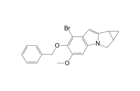 Cyclopropa[3,4]pyrrolo[1,2-a]indole, 7-bromo-1,1a,2,8b-tetrahydro-5-methoxy-4-(phenylmethoxy)-
