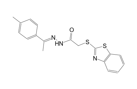 2-(1,3-benzothiazol-2-ylsulfanyl)-N'-[(E)-1-(4-methylphenyl)ethylidene]acetohydrazide