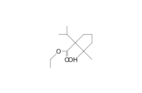 1-Hydroxy-2-isopropyl-2-methyl-1-cyclopentanecarboxylic acid, ethyl ester