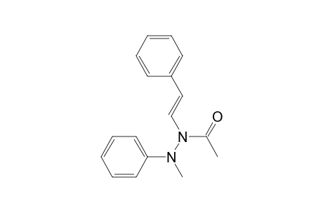 Acetic acid, 2-methyl-2-phenyl-1-(2-phenylethenyl)hydrazide