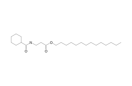 .beta.-Alanine, N-cyclohexylcarbonyl-, tetradecyl ester