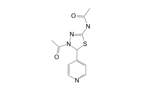 3-ACETYL-5-ACETYLAMINO-2-(4-PYRIDYL)-2,3-DIHYDRO-1,3,4-THIADIAZOLE