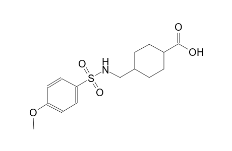 cyclohexanecarboxylic acid, 4-[[[(4-methoxyphenyl)sulfonyl]amino]methyl]-