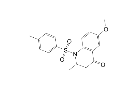 4(1H)-Quinolone, 2,3-dihydro-6-methoxy-2-methyl-1-(p-tolylsulfonyl)-
