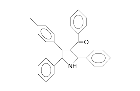 cis-3-Benzoyl-trans-4-(4-tolyl)-2,cis-5-diphenyl-pyrrolidine