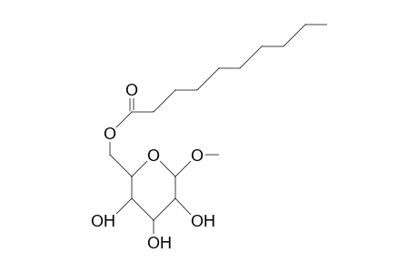 Methyl A-D-6-O-decanoyl-glucopyranoside