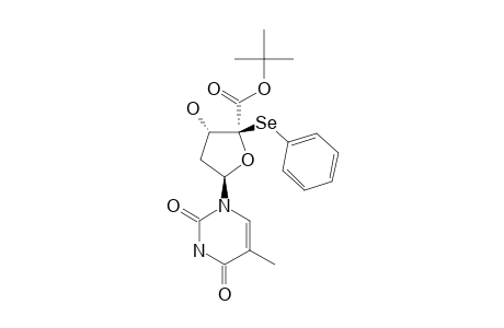 (2S,4S,5R)-3-HYDROXY-5-(5-METHYL-2,4-DIOXO-3,4-DIHYDRO-2H-PYRIMIDIN-1-YL)-2-(PHENYLSELENYL)-TETRAHYDROFURAN-2-CARBOXYLIC-ACID-TERT.-BUTYLESTER