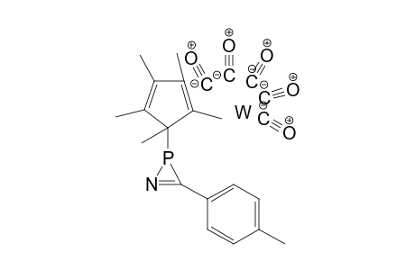 Pentacarbonyl[3-(4-methylphenyl)-2-(pentamethyl-2,4-cyclo-pentadien-1-yl)-2H-azaphosphirene-kP]tungsten(0)