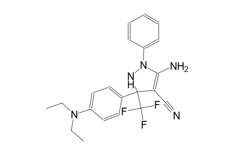 3-Amino-5-[4-(diethylamino)phenyl]-2-phenyl-5-(trifluoromethyl)-1H-pyrazole-4-carbonitrile