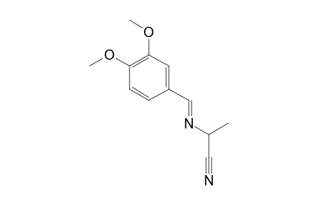 2-[(E)-(3,4-Dimethoxybenzylidene)amino]propanenitrile