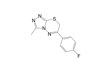 6-(4-Fluorophenyl)-3-methyl-7H-[1,2,4]triazolo[3,4-b][1,3,4]thiadiazine