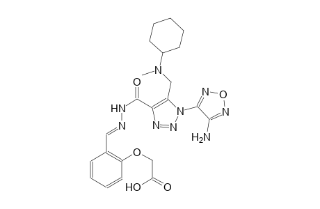 [2-((E)-{[(1-(4-amino-1,2,5-oxadiazol-3-yl)-5-{[cyclohexyl(methyl)amino]methyl}-1H-1,2,3-triazol-4-yl)carbonyl]hydrazono}methyl)phenoxy]acetic acid