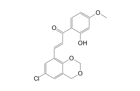 (2E)-3-(6-chloro-4H-1,3-benzodioxin-8-yl)-1-(2-hydroxy-4-methoxyphenyl)-2-propen-1-one