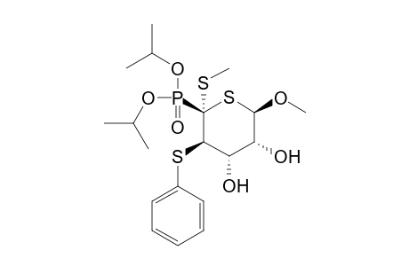 Diisopropyl 2-(4,5-Dihydroxy-6-methoxy-2-methylsulfanyl-3-phentylsulfanyltetrahydrothiapyranyl)phosphonate