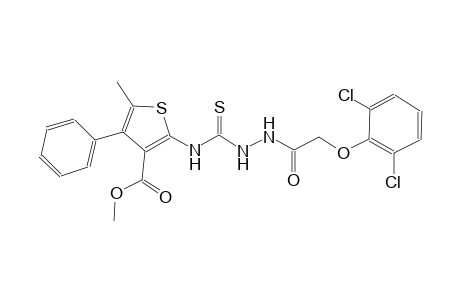 methyl 2-[({2-[(2,6-dichlorophenoxy)acetyl]hydrazino}carbothioyl)amino]-5-methyl-4-phenyl-3-thiophenecarboxylate