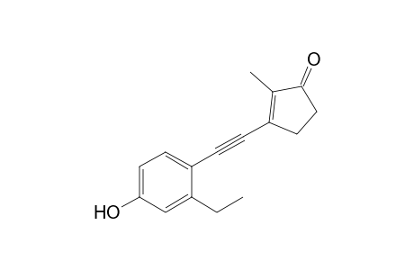 3-(4-Hydroxy-2-ethylphenylethynyl)-2-methylcyclopent-2-enone
