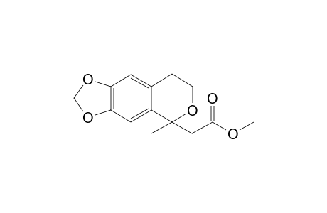 6,7-(Methylenedioxy)-3,4-dihydro-1-methyl-1-(methoxycarbonyl)methyl]-isochromane