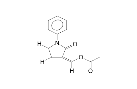 1-PHENYL-3-ACETOXYMETHYLENPYRROLIDIN-2-ONE