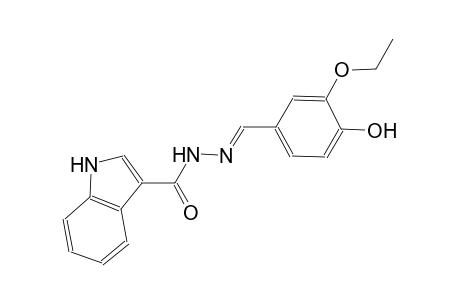 N'-[(E)-(3-ethoxy-4-hydroxyphenyl)methylidene]-1H-indole-3-carbohydrazide
