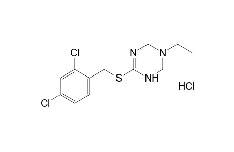 6-[(2,4-dichlorobenzyl)thio]-3-ethyl-1,2,3,4-tetrahydro-s-triazine, monohydrochloride