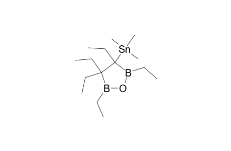 2,3,3,4,5-Pentaethyl-4-(trimethylstannyl)-1,2,5-oxadiborolane
