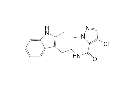 1H-pyrazole-5-carboxamide, 4-chloro-1-methyl-N-[2-(2-methyl-1H-indol-3-yl)ethyl]-