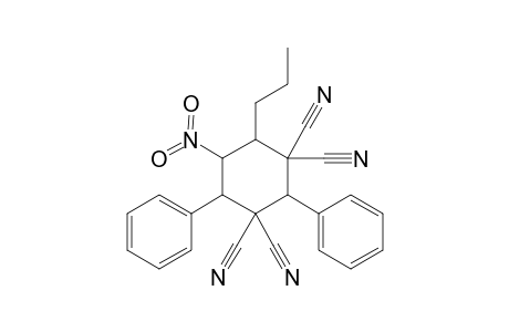 5-Nitro-2,4-diphenyl-6-propylcyclohexane-1,1,3,3-tetracarbonitrile
