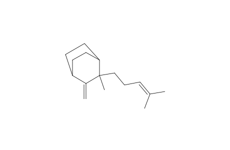 Bicyclo[2.2.2]octane, 2-methyl-3-methylene-2-(4-methyl-3-pentenyl)-, (.+-.)-