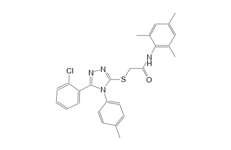 2-{[5-(2-chlorophenyl)-4-(4-methylphenyl)-4H-1,2,4-triazol-3-yl]sulfanyl}-N-mesitylacetamide