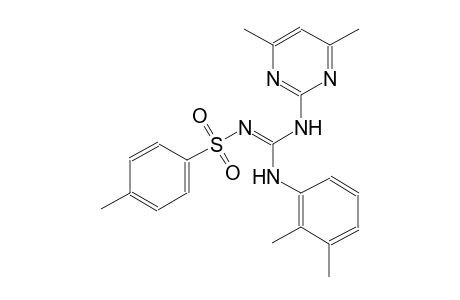 N-{(E)-(2,3-dimethylanilino)[(4,6-dimethyl-2-pyrimidinyl)amino]methylidene}-4-methylbenzenesulfonamide