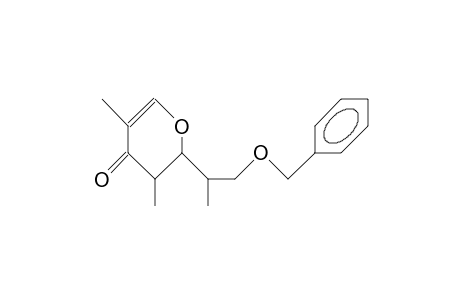 (2R,3R,1'S)-2-(1-[Benzyloxy-methyl]-ethyl)-3,5-dimethyl-2,3-dihydro-4H-pyran-4-one