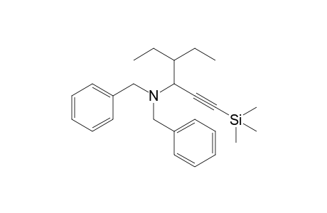 N,N-Dibenzyl-4-ethyl-1-(trimethylsilyl)-1-hexyn-3-amine