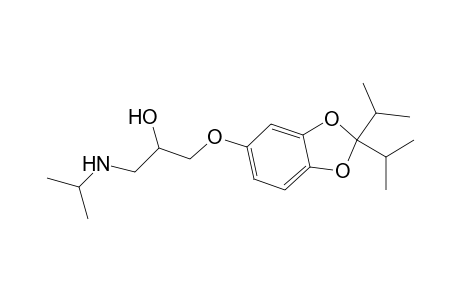 2-Propanol, 1-[[2,2-bis(1-methylethyl)-1,3-benzodioxol-5-yl]oxy]-3-[(1-methylethyl)amino]-