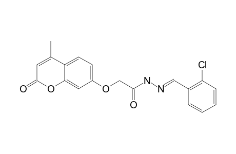 (E)-N'-(2-CHLOROBENZYLIDENE)-2-(4-METHYL-2-OXO-2H-CHROMEN-7-YLOXY)-ACETOHYDRAZIDE