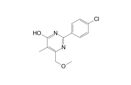 2-(p-chlorophenyl)-6-(methoxymethyl)-5-methyl-4-pyrimidinol
