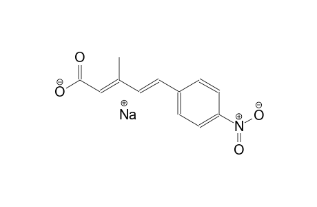 sodium (2E,4E)-3-methyl-5-(4-nitrophenyl)-2,4-pentadienoate