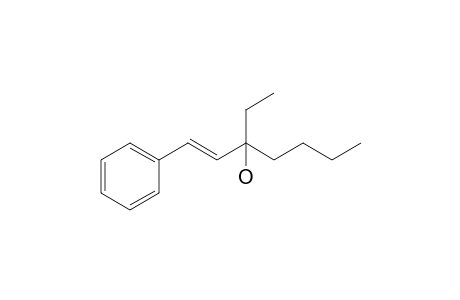 (E)-3-Ethyl-1-phenylhept-1-en-3-ol