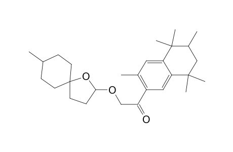 1-(3,5,5,6,8,8-Hexamethyl-5,6,7,8-tetrahydro-naphthalen-2-yl)-2-(8-methyl-1-oxa-spiro[4.5]dec-2-yloxy)-ethanone
