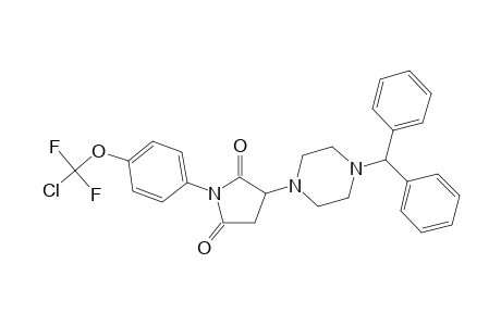 3-(4-Benzhydryl-1-piperazinyl)-1-{4-[chloro(difluoro)methoxy]phenyl}-2,5-pyrrolidinedione