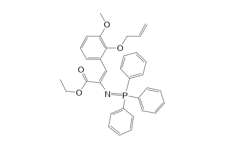2-Propenoic acid, 3-[3-methoxy-2-(2-propenyloxy)phenyl]-2-[(triphenylphosphoranylidene)amino]-, ethyl ester